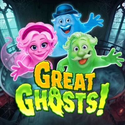 Great Ghosts! slot game met vrolijke spoken in een spookhuis